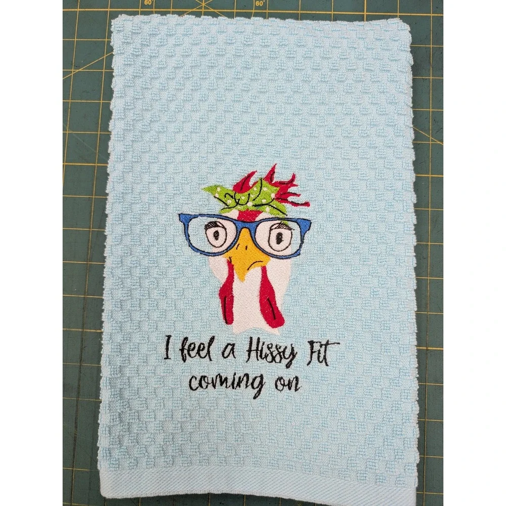 I Feel a HIssy Fit Coming On Kitchen Bath Bar Hand Towel